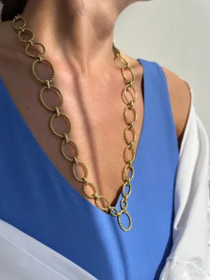 Twisted Link Necklace signet Piaget, 18k