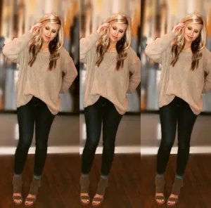 Twisted Open Back Sweater