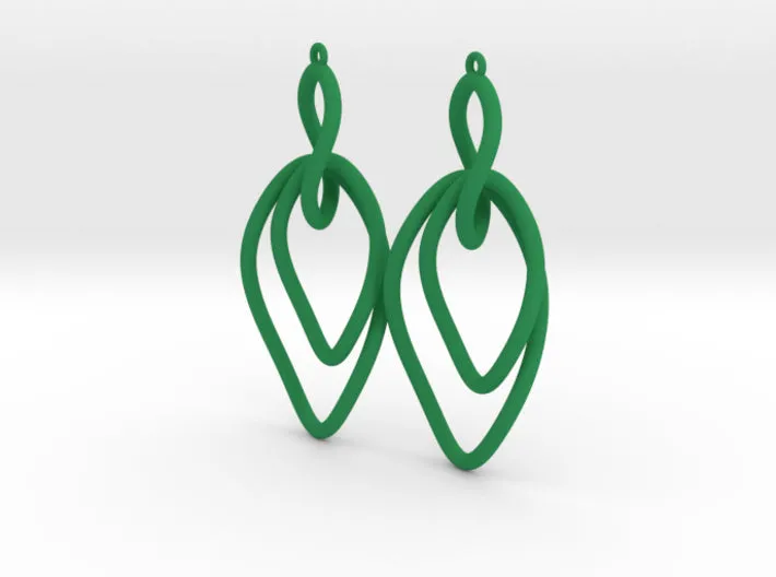 Twisted Oval Link Earrings