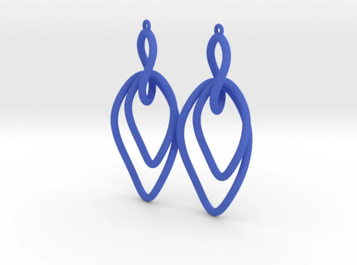 Twisted Oval Link Earrings