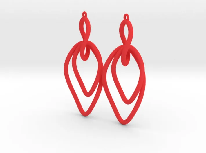 Twisted Oval Link Earrings