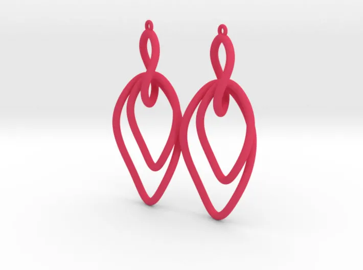 Twisted Oval Link Earrings