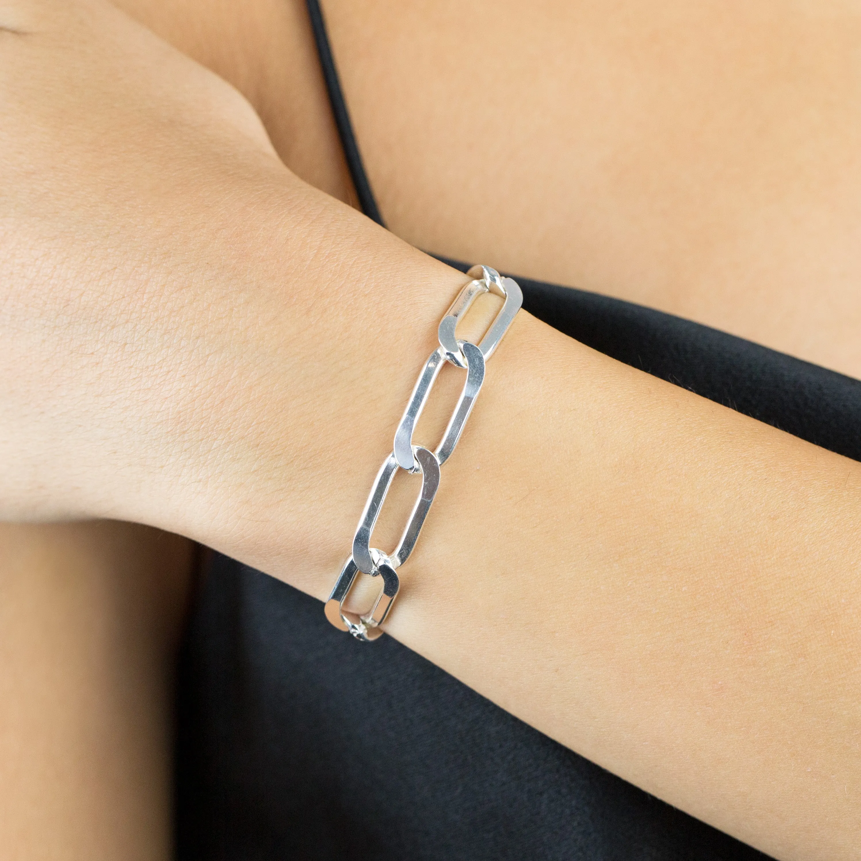 Twisted Paperclip Link Bracelet