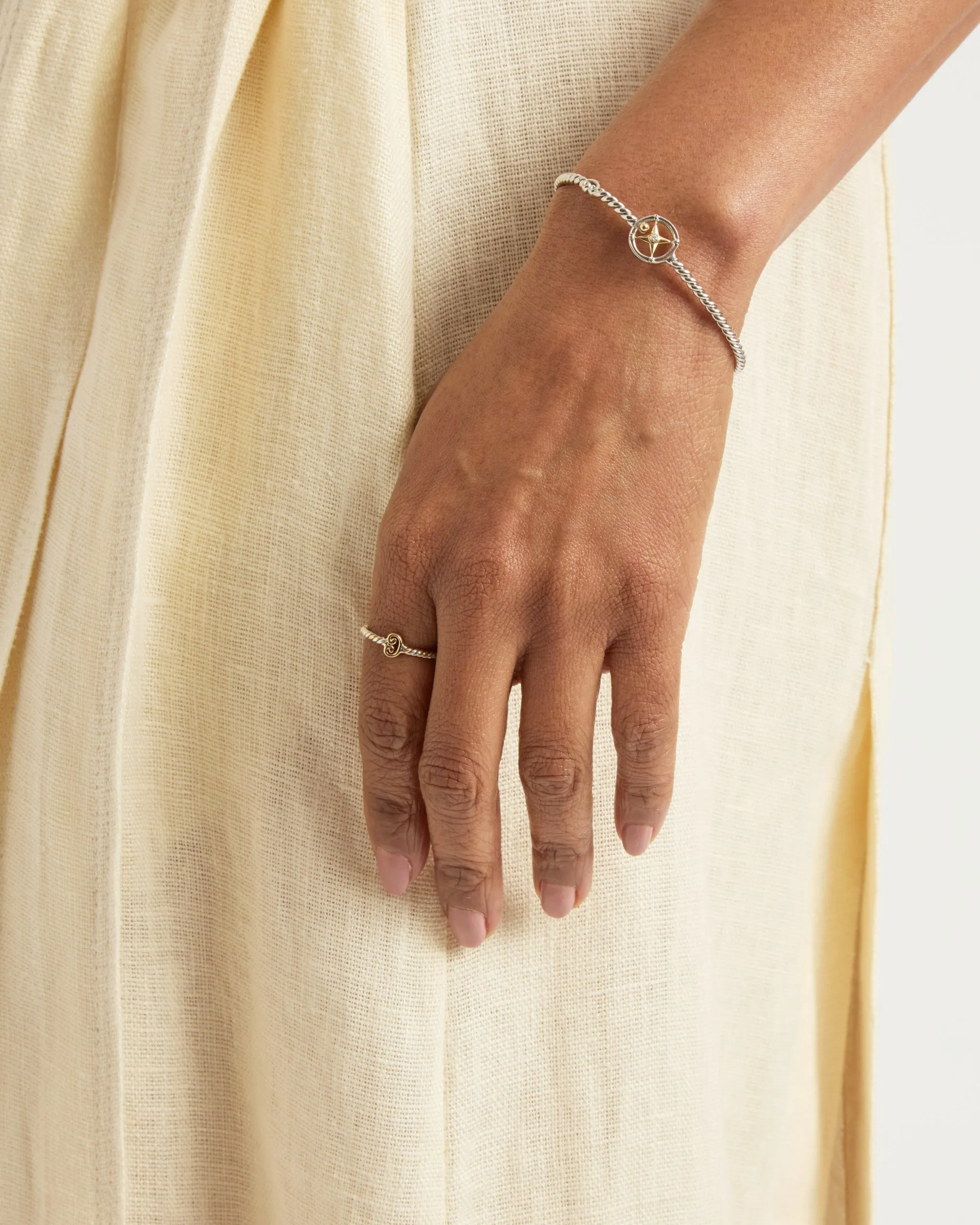 Twisted Petroglyph Ring