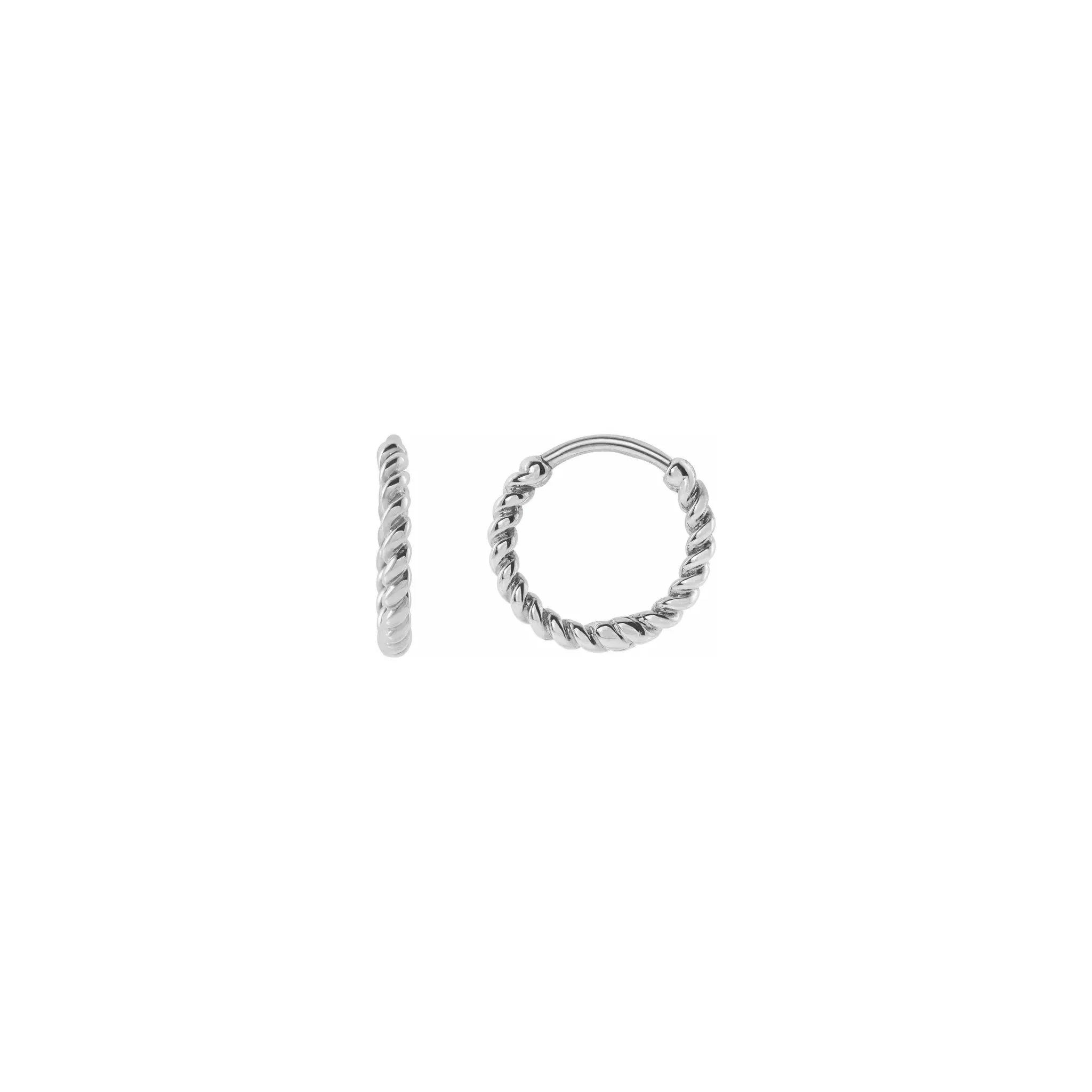 Twisted Rope Earrings (14K)
