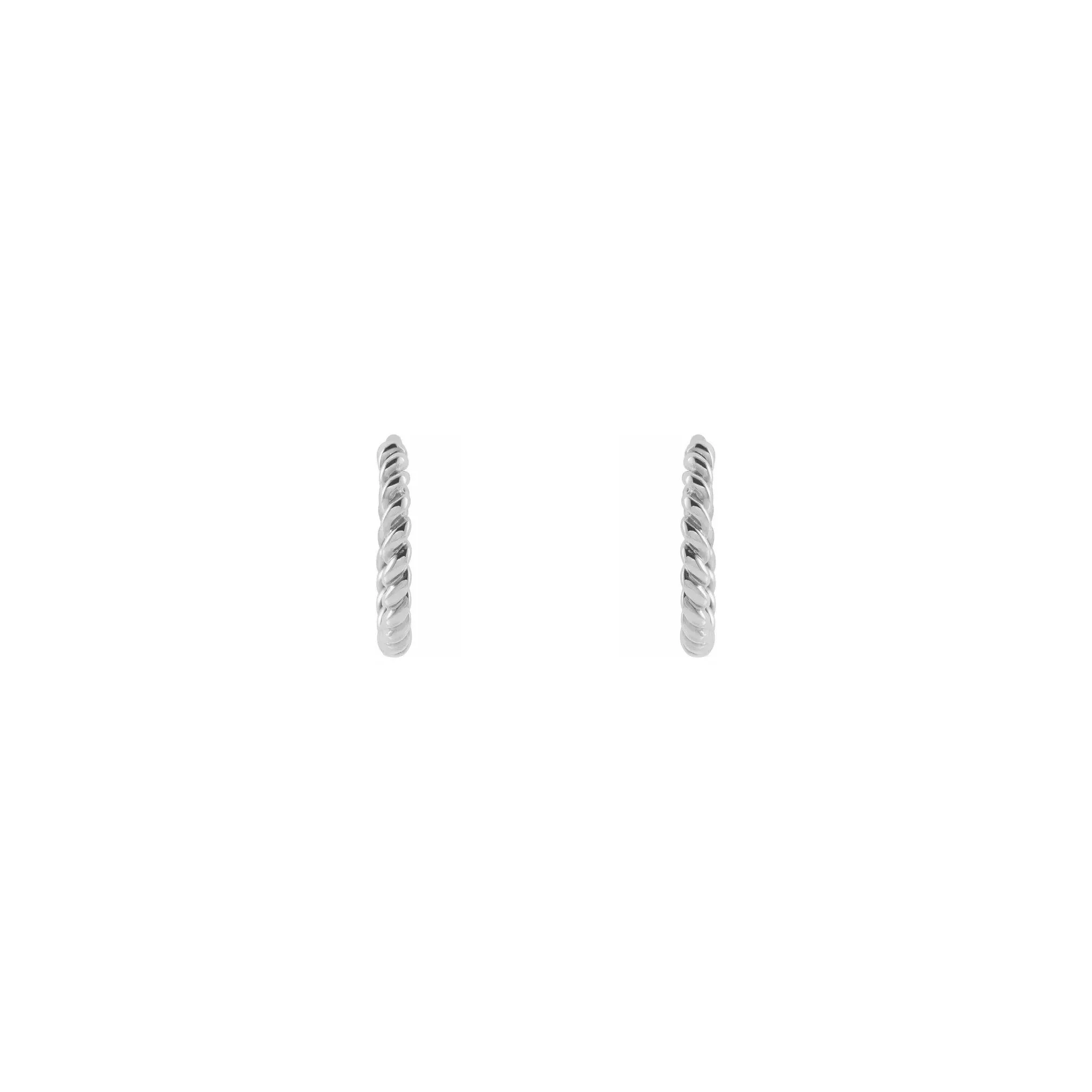 Twisted Rope Earrings (14K)