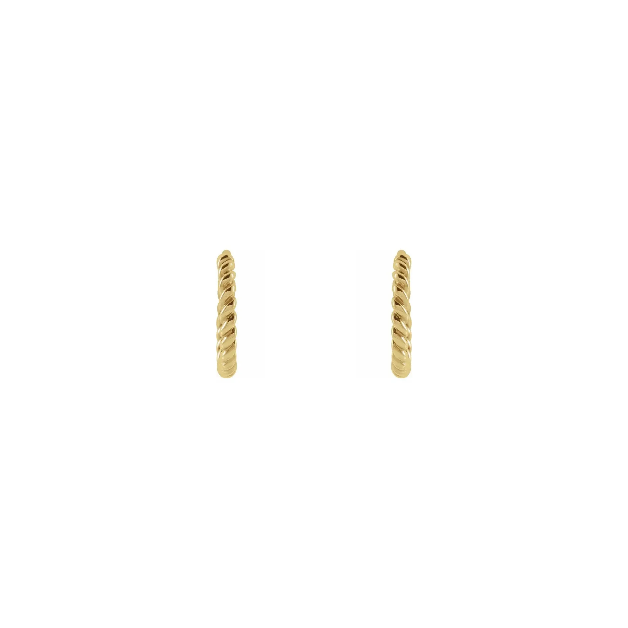 Twisted Rope Earrings (14K)