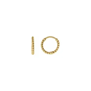 Twisted Rope Earrings (14K)