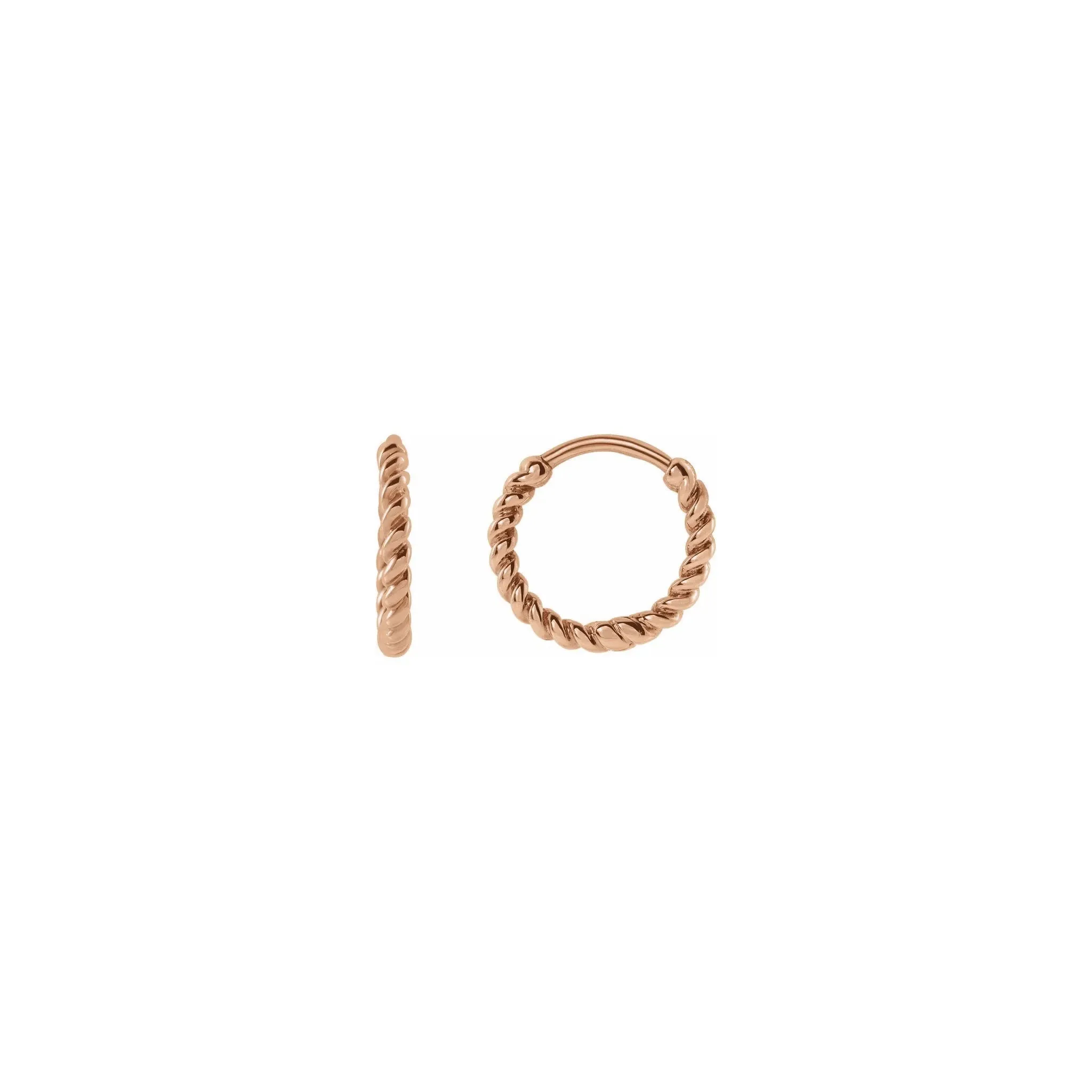 Twisted Rope Earrings (14K)