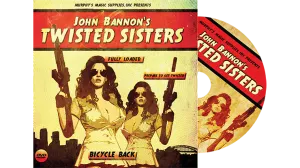 Twisted Sisters 2.0 (DVD and Gimmick) Bicycle Back by John Bannon
