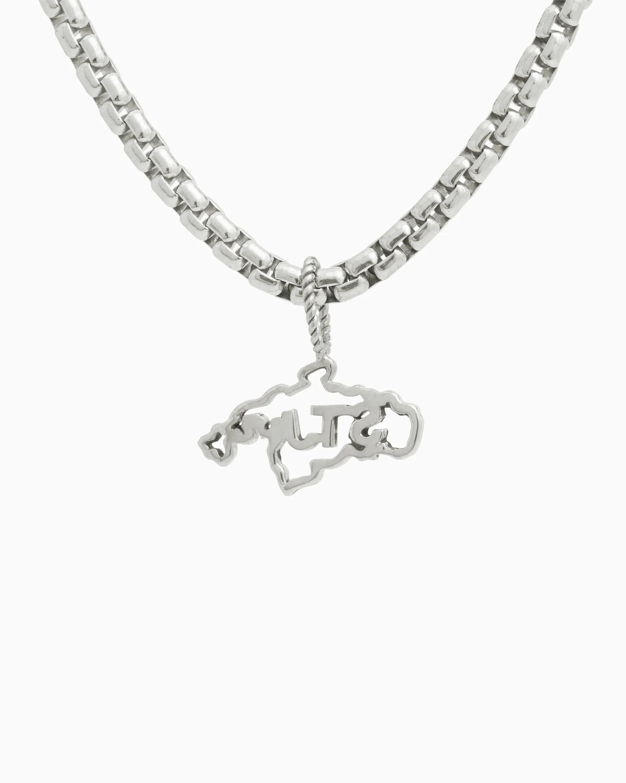 Twisted St. John Map Pendant