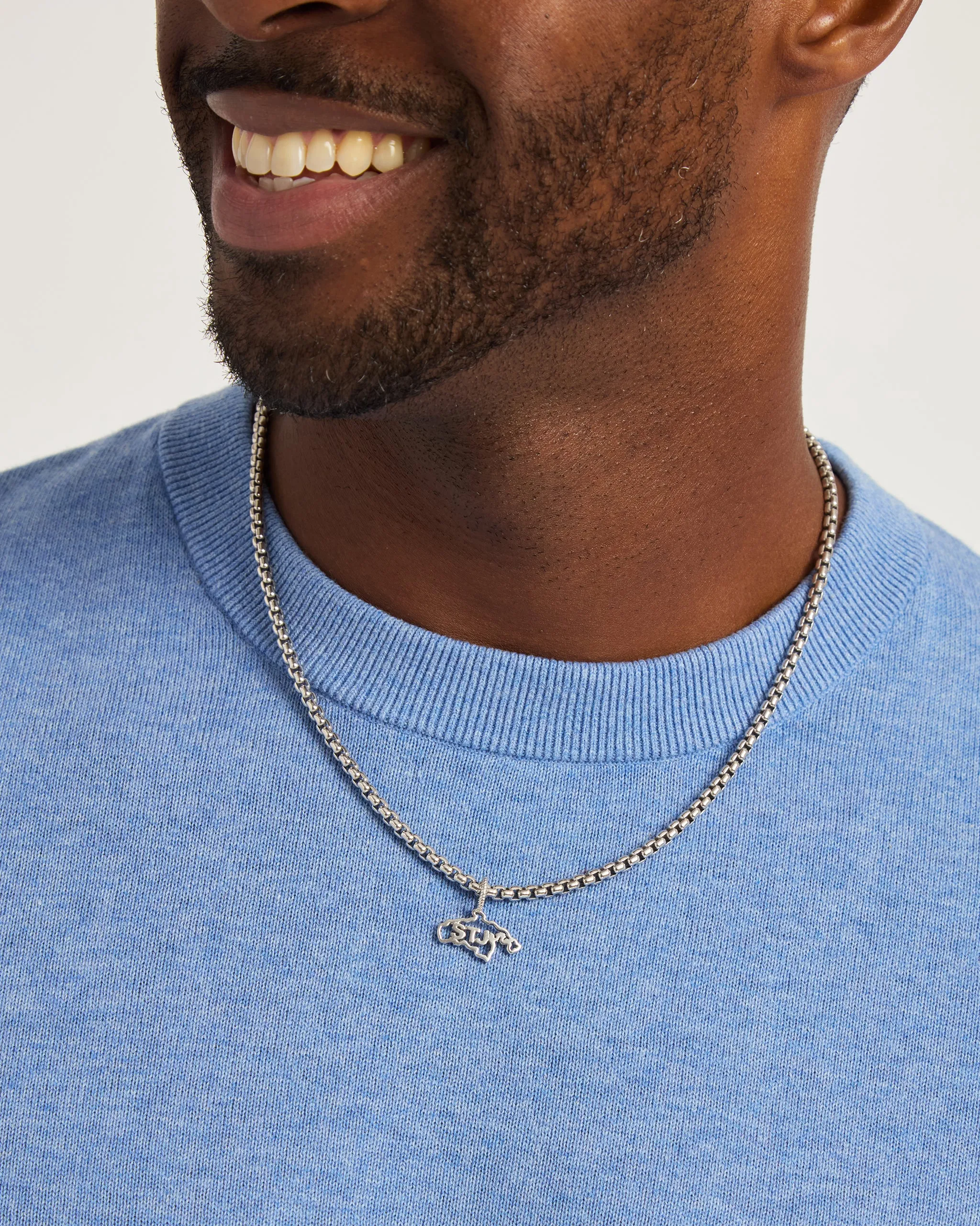 Twisted St. John Map Pendant