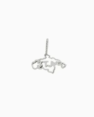 Twisted St. John Map Pendant