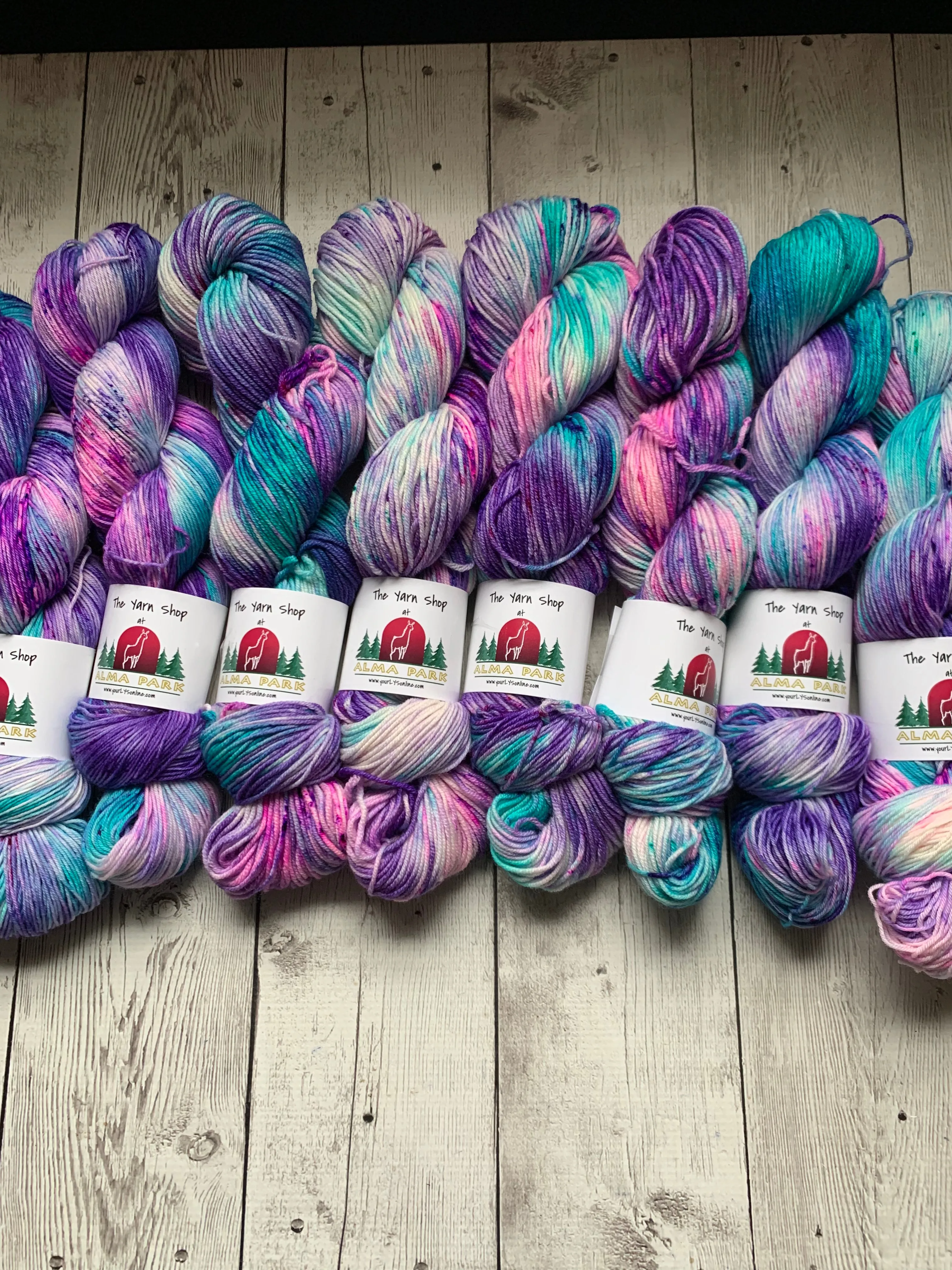 UNICORNS on PARADE™ -  Handpainted/speckled  Multiple Yarn Weights  -  RTS