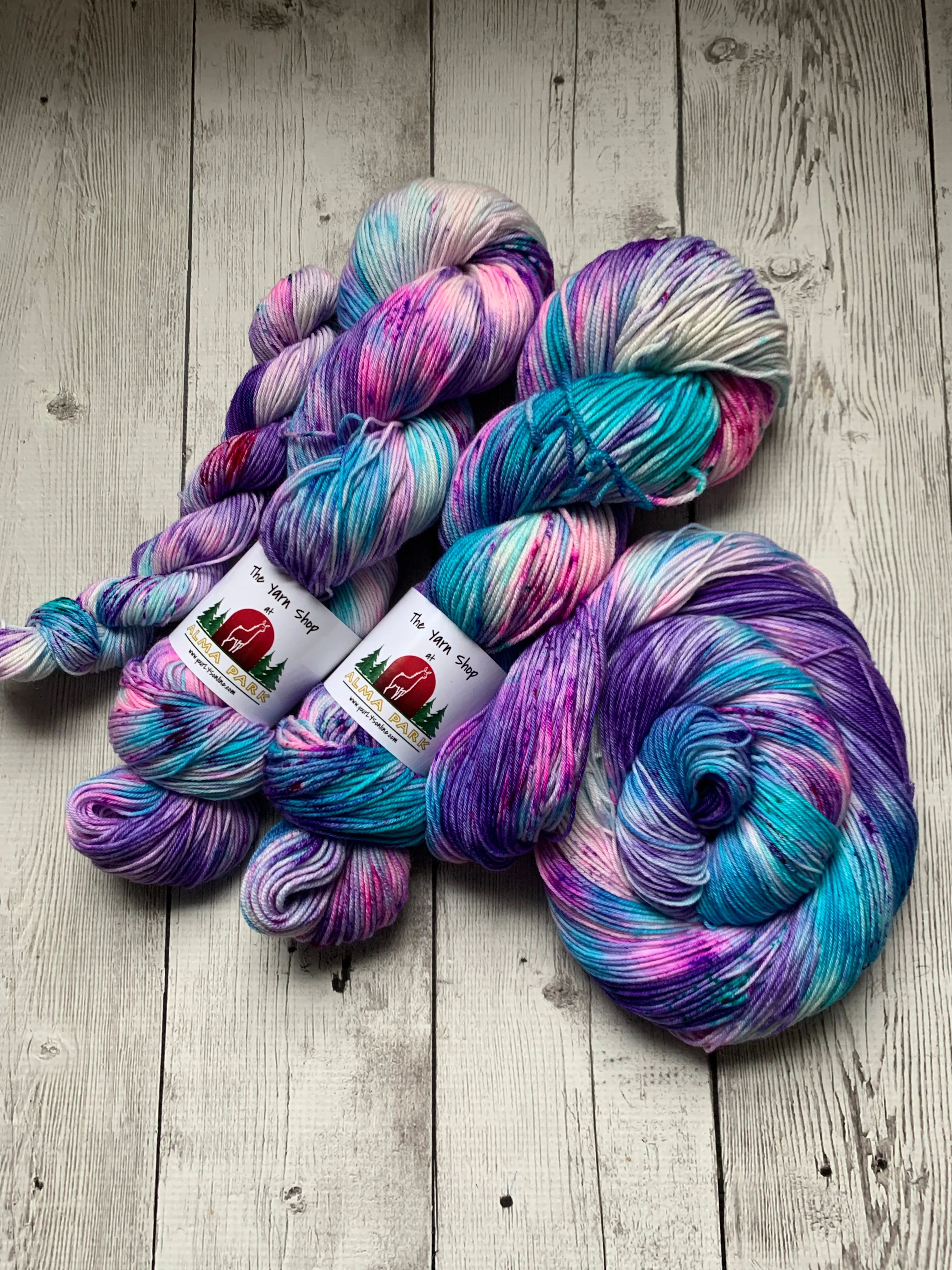 UNICORNS on PARADE™ -  Handpainted/speckled  Multiple Yarn Weights  -  RTS