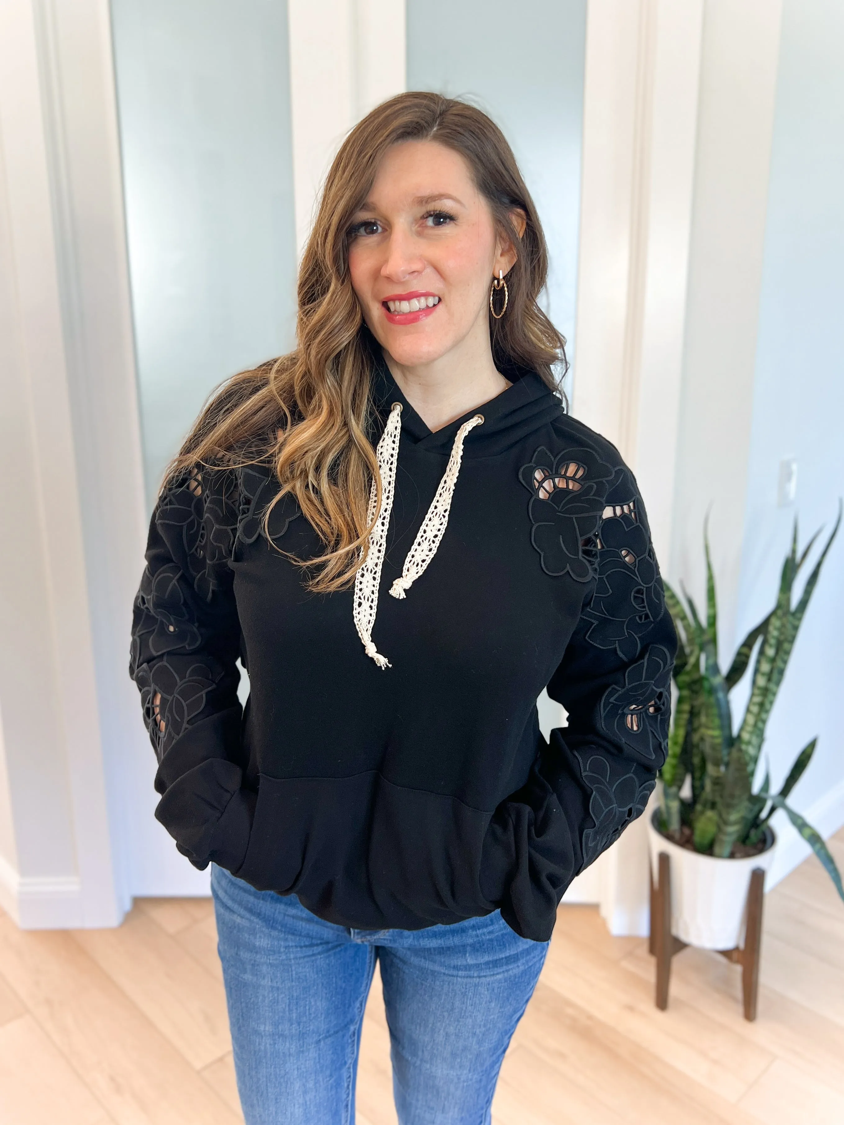 University Hoodie - Love Story - Black