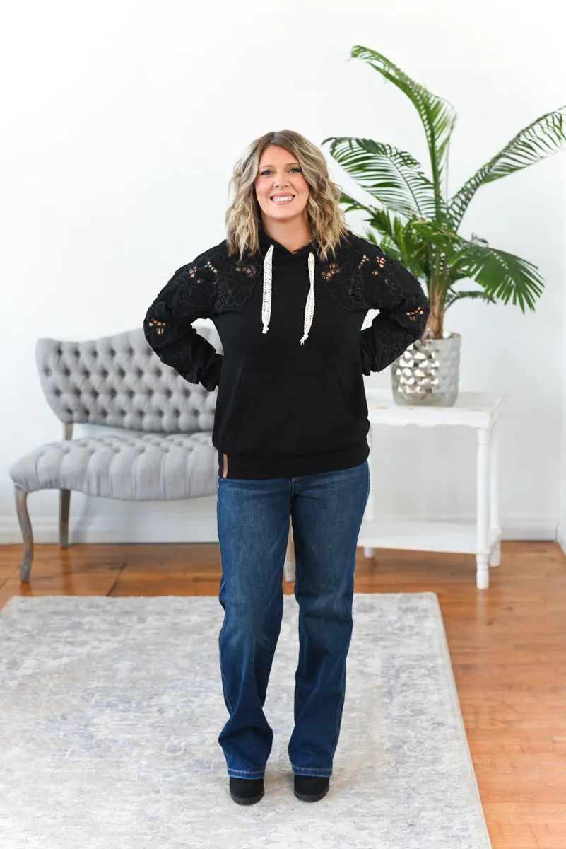 University Hoodie - Love Story - Black