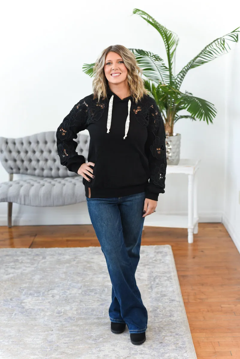 University Hoodie - Love Story - Black