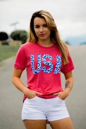 USA Cheetah Tee