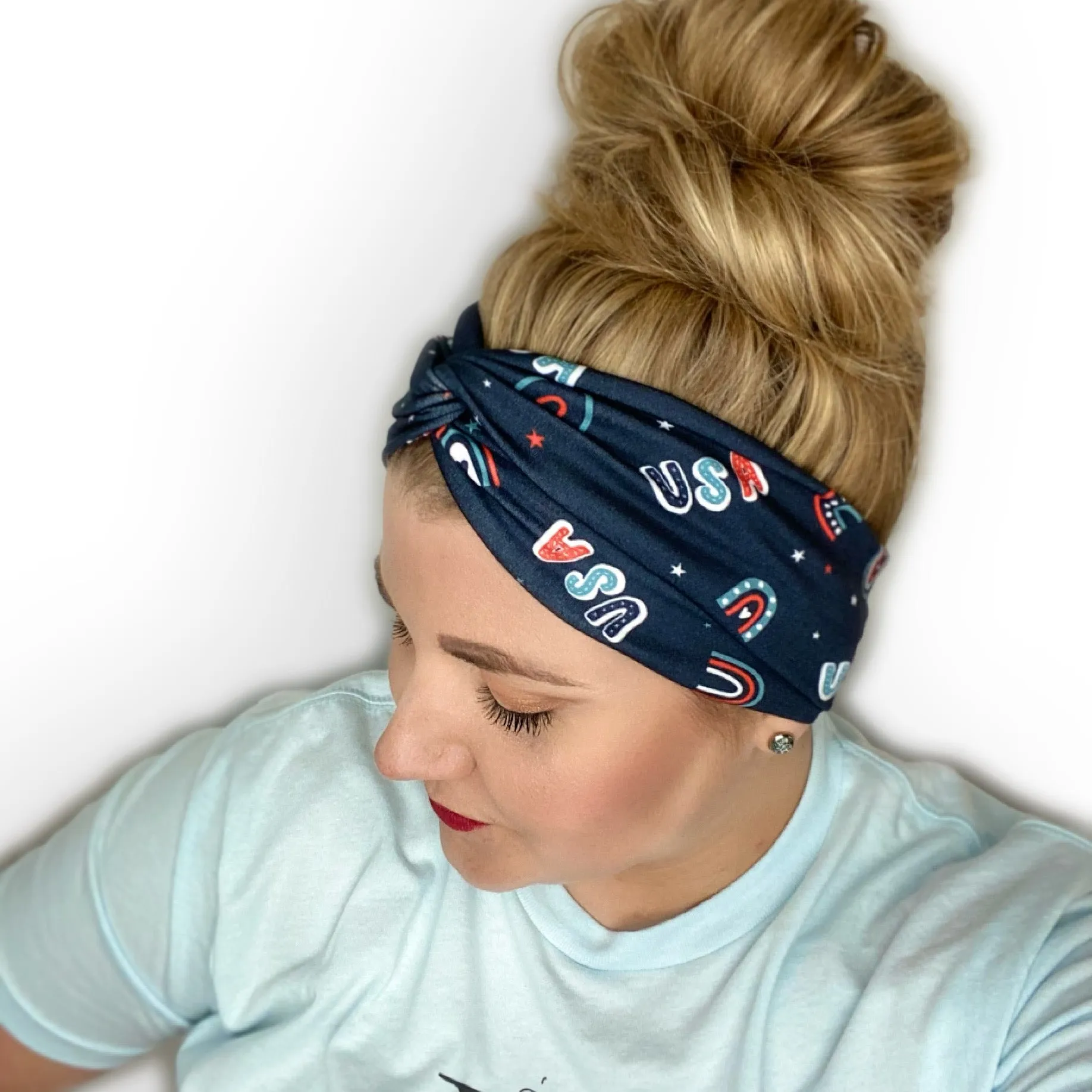 USA Twist Turban Headband