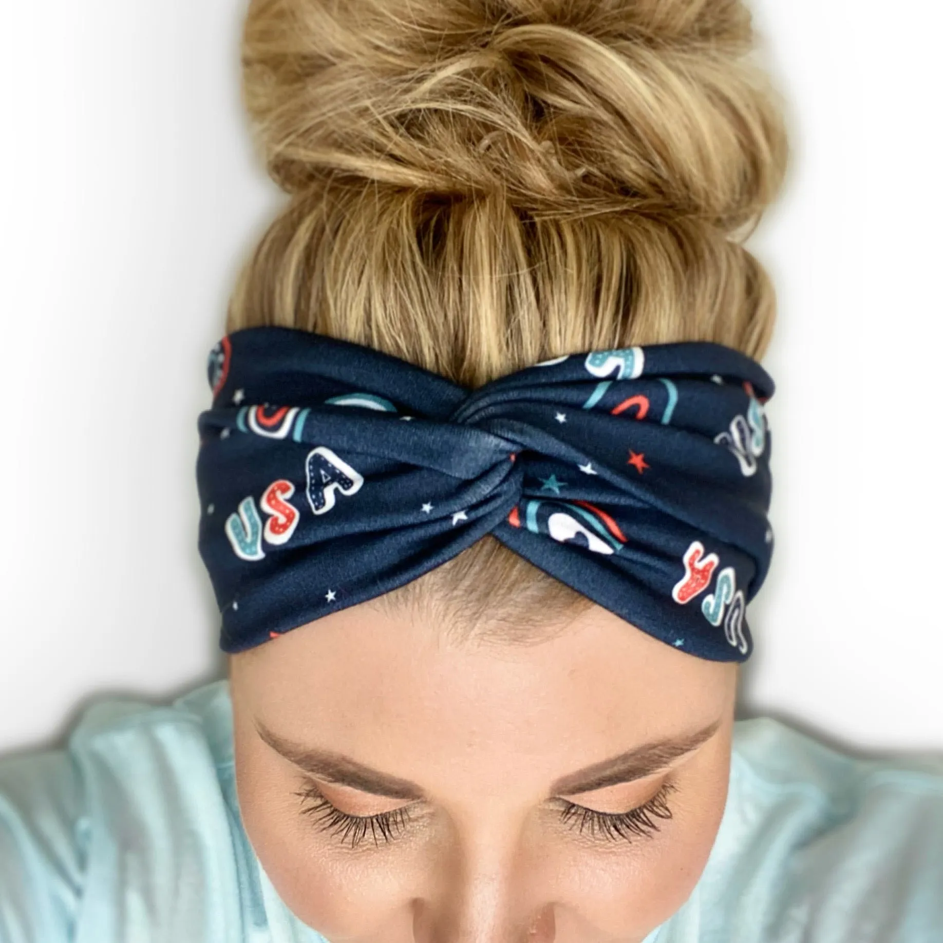 USA Twist Turban Headband