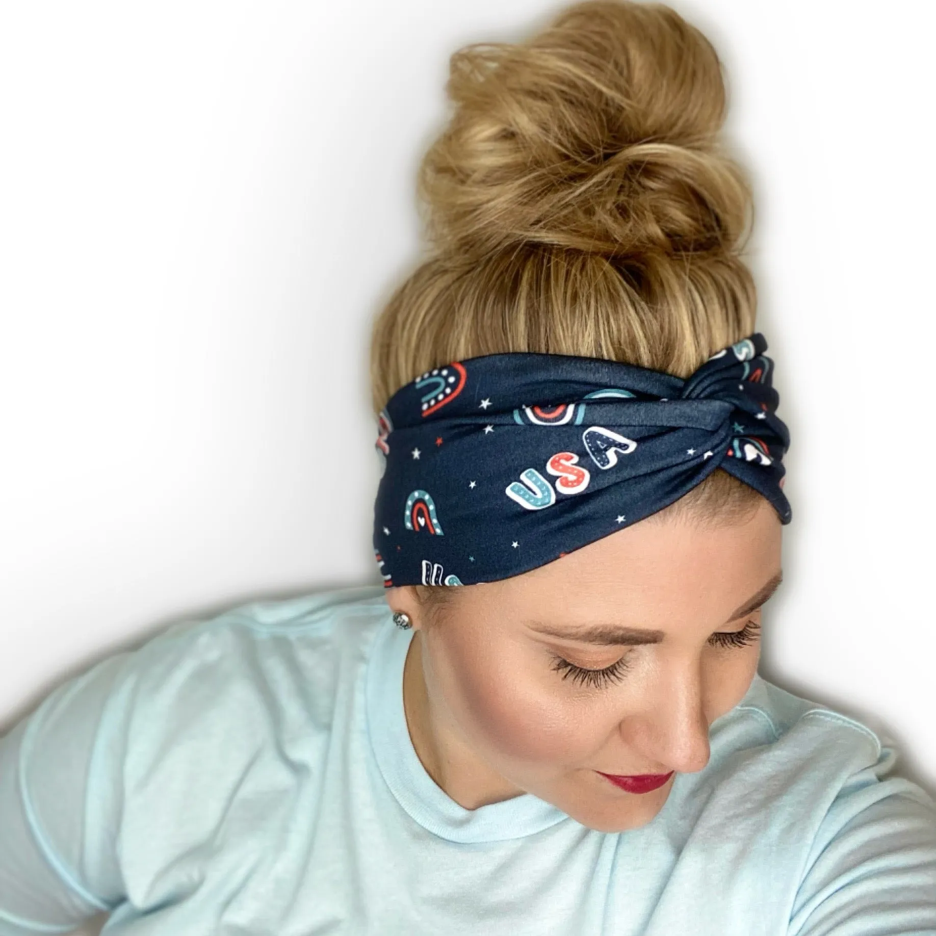 USA Twist Turban Headband