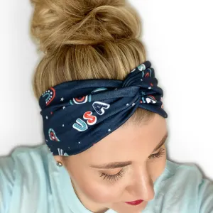 USA Twist Turban Headband