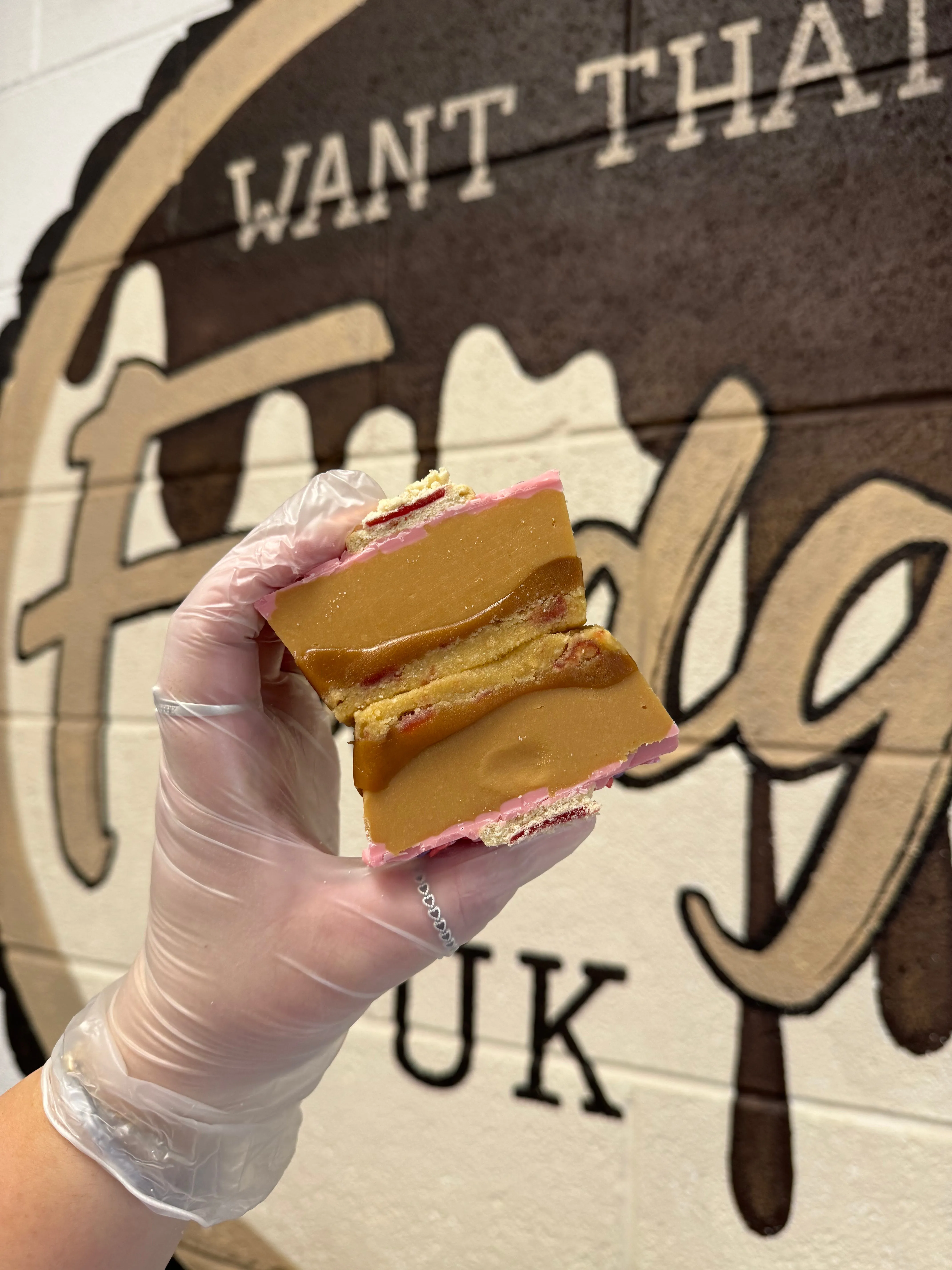 Valentine Jammy Millionaire’s Layered Fudge