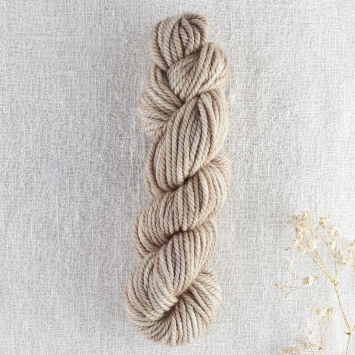 Variegated hand dyed 100% wool rug yarn - 113g skein
