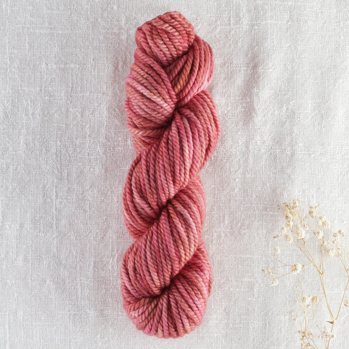 Variegated hand dyed 100% wool rug yarn - 113g skein
