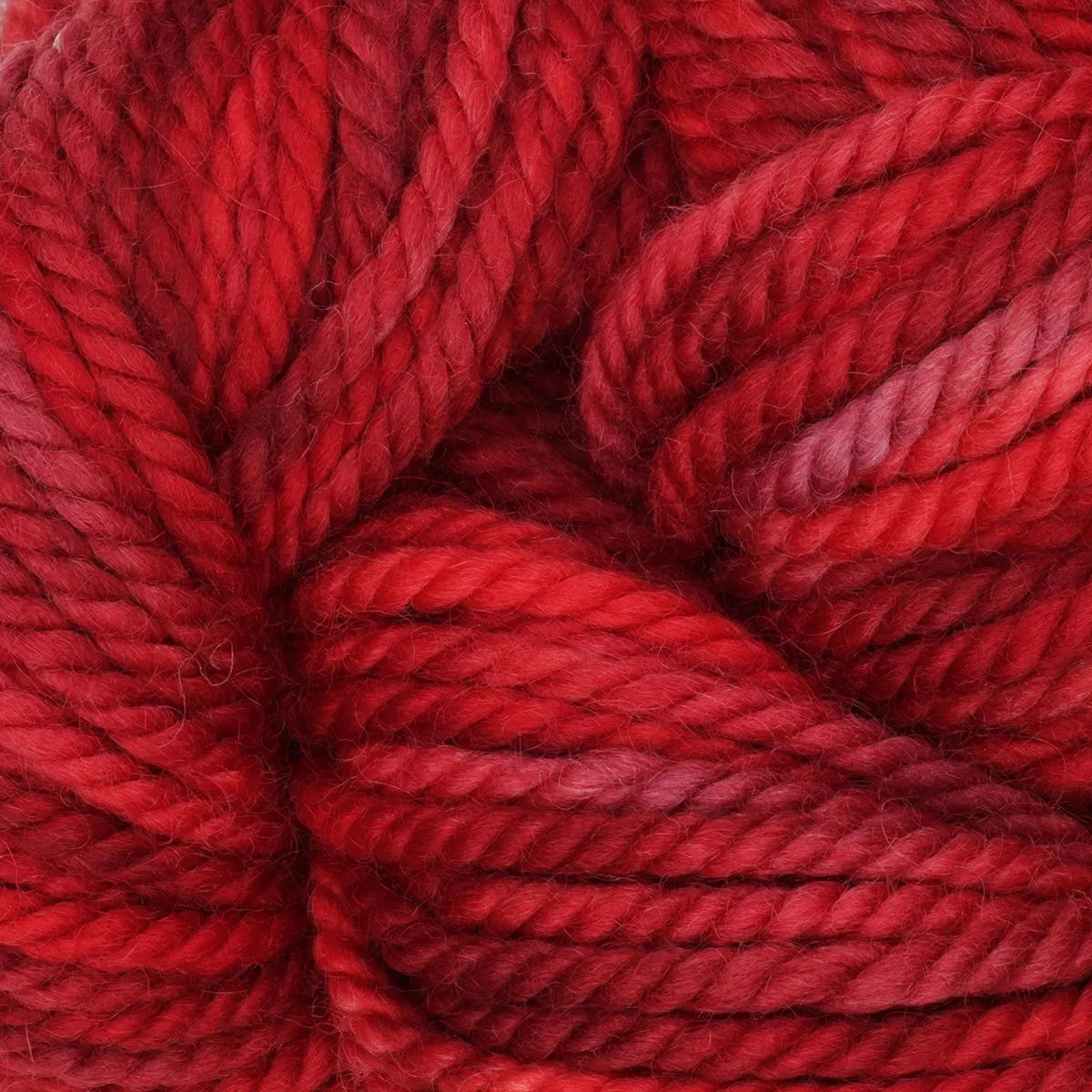 Variegated hand dyed 100% wool rug yarn - 113g skein