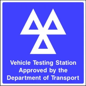 Vehicle Testing Station sign
