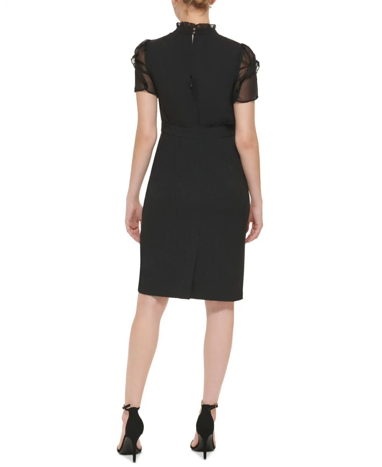 Vince Camuto Women's Signature Stretch Crepe Bodycon Dress VC2M3368 Black 10