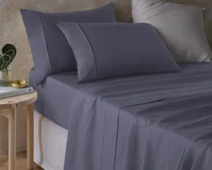 Vintage Design Grisaille Hemp Sheet Set - Queen Bed