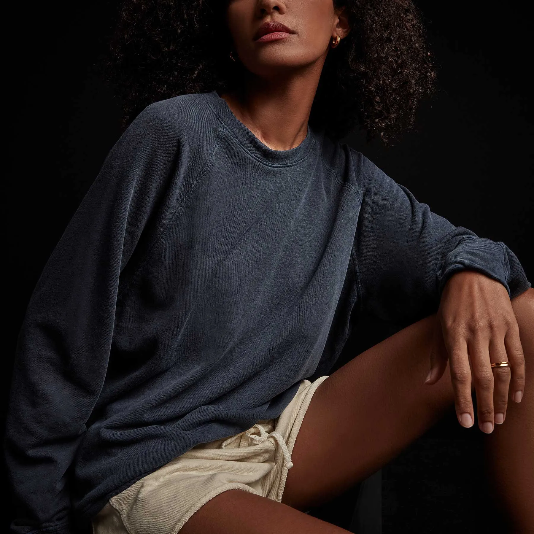 Vintage French Terry Relaxed Sweatshirt - Deep Pigment