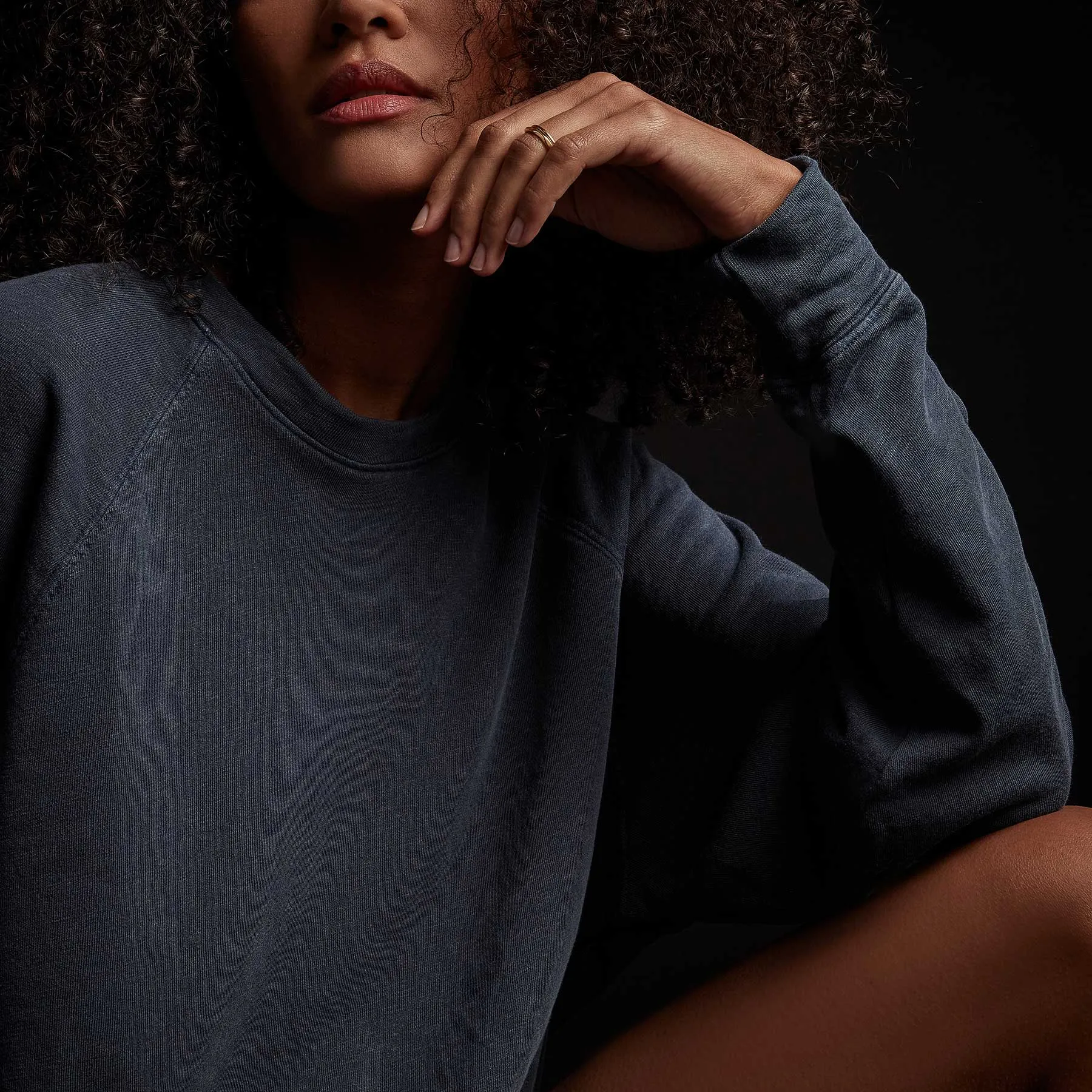 Vintage French Terry Relaxed Sweatshirt - Deep Pigment