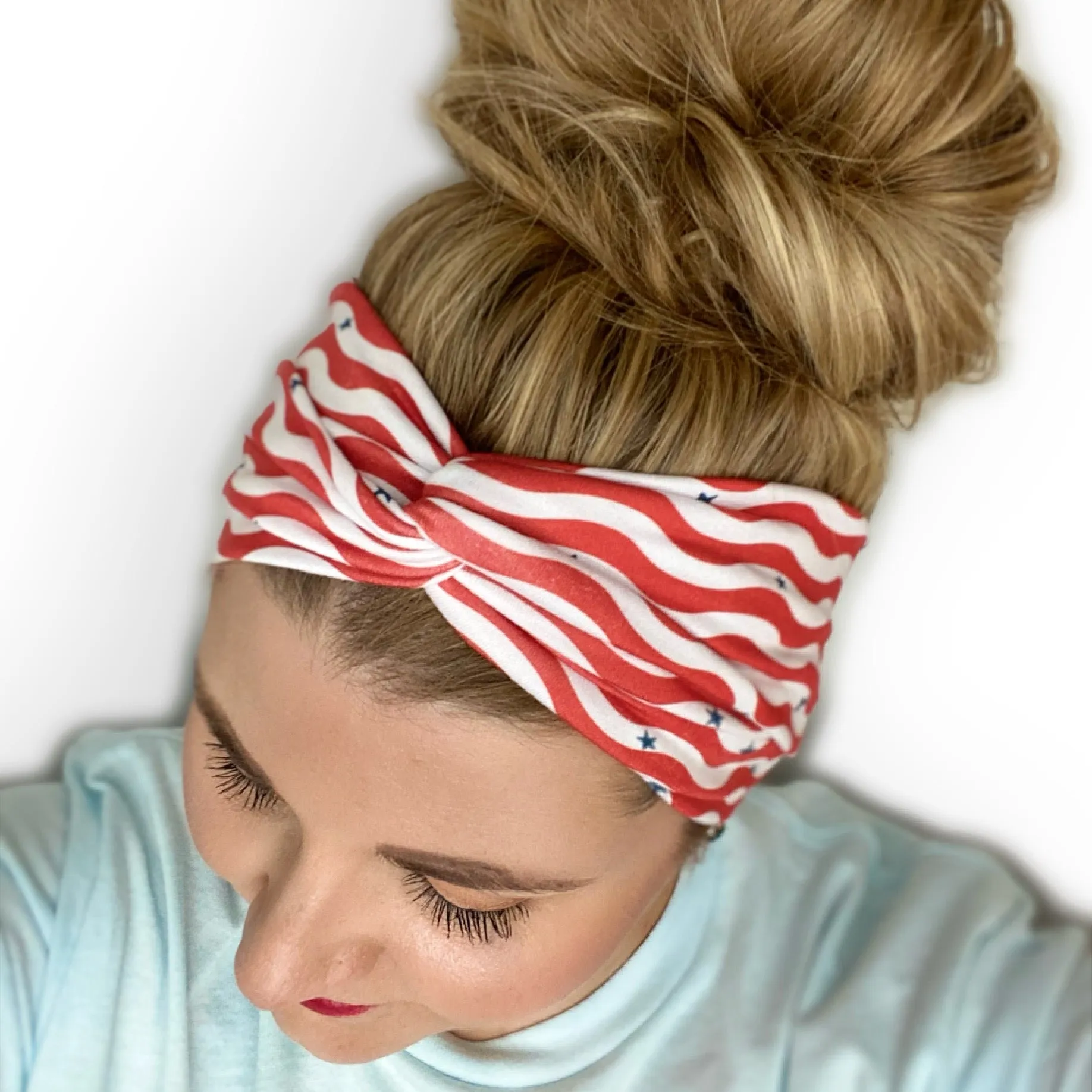Wavy Stripes Twist Turban Headband