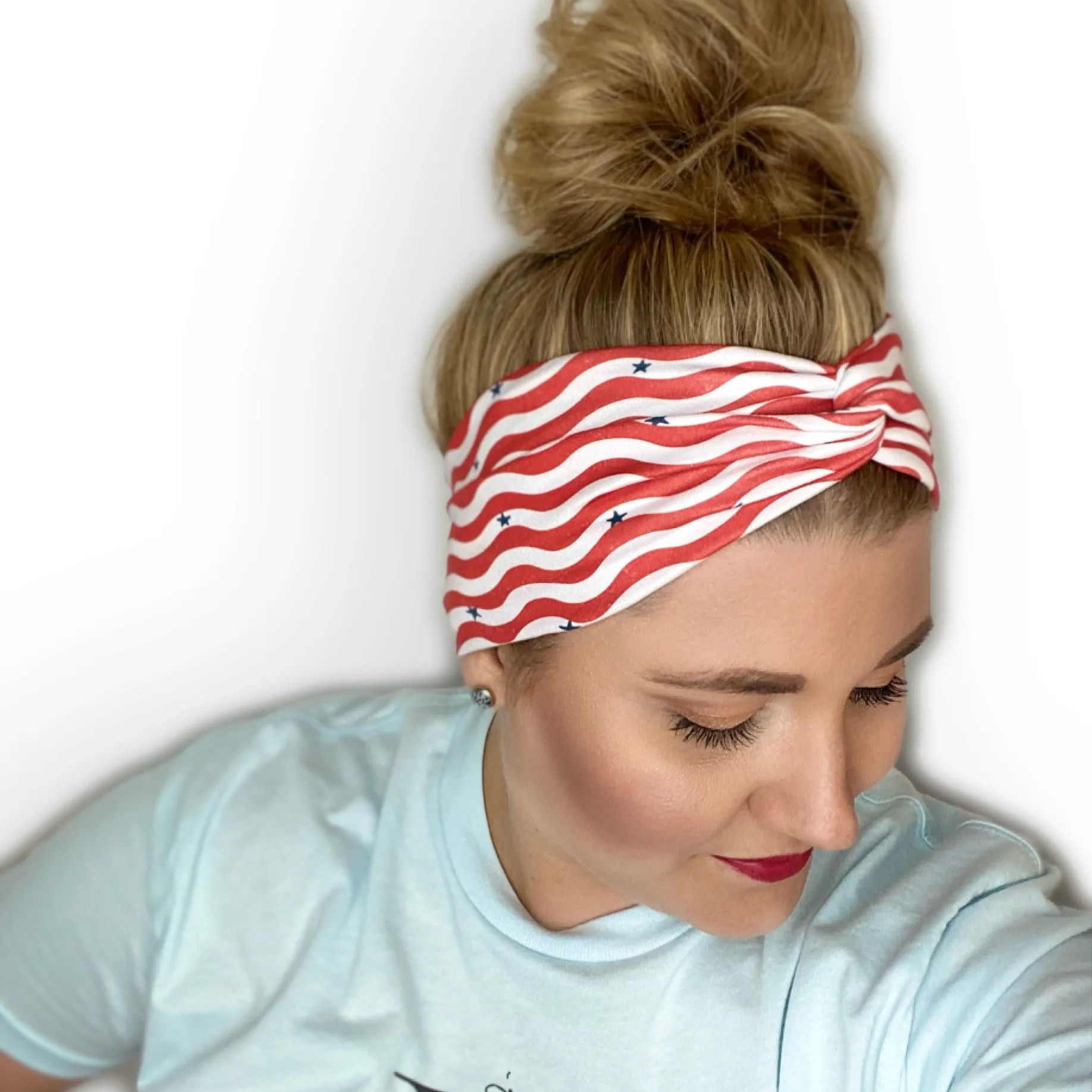 Wavy Stripes Twist Turban Headband
