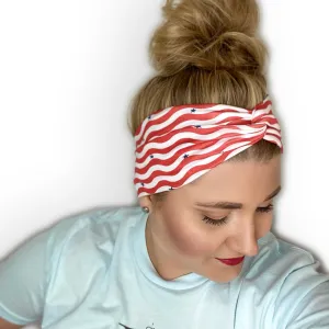 Wavy Stripes Twist Turban Headband