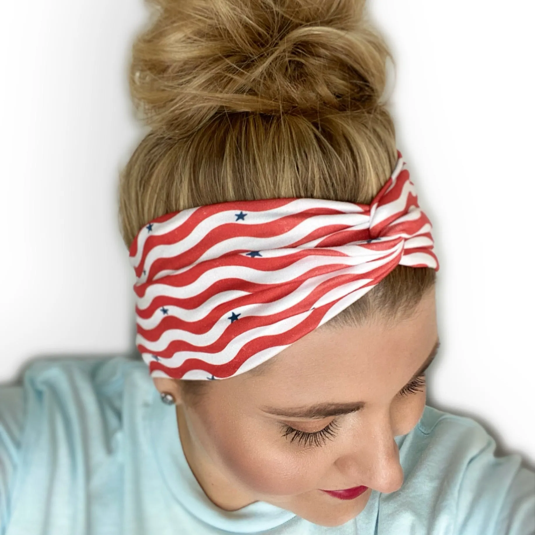 Wavy Stripes Twist Turban Headband