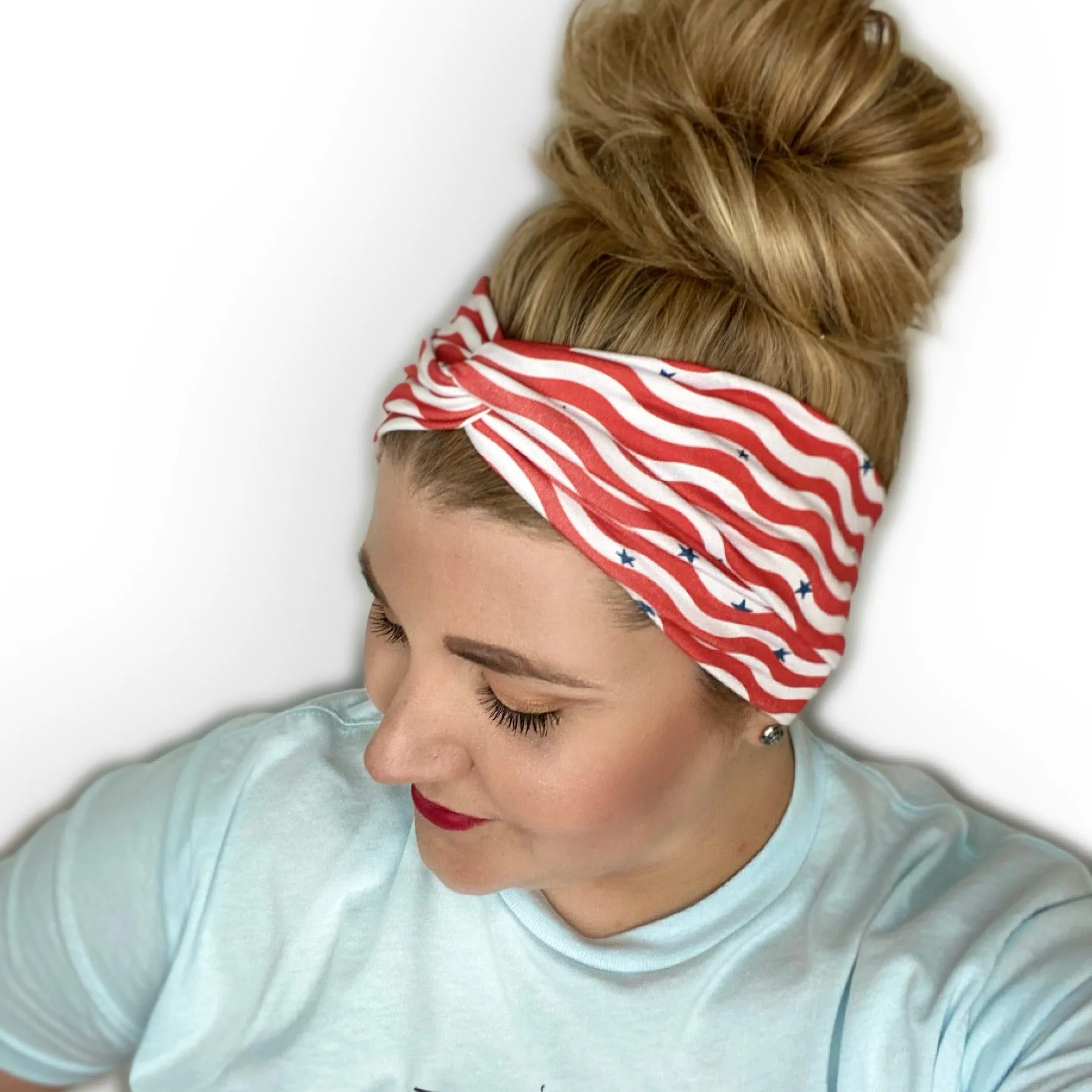 Wavy Stripes Twist Turban Headband