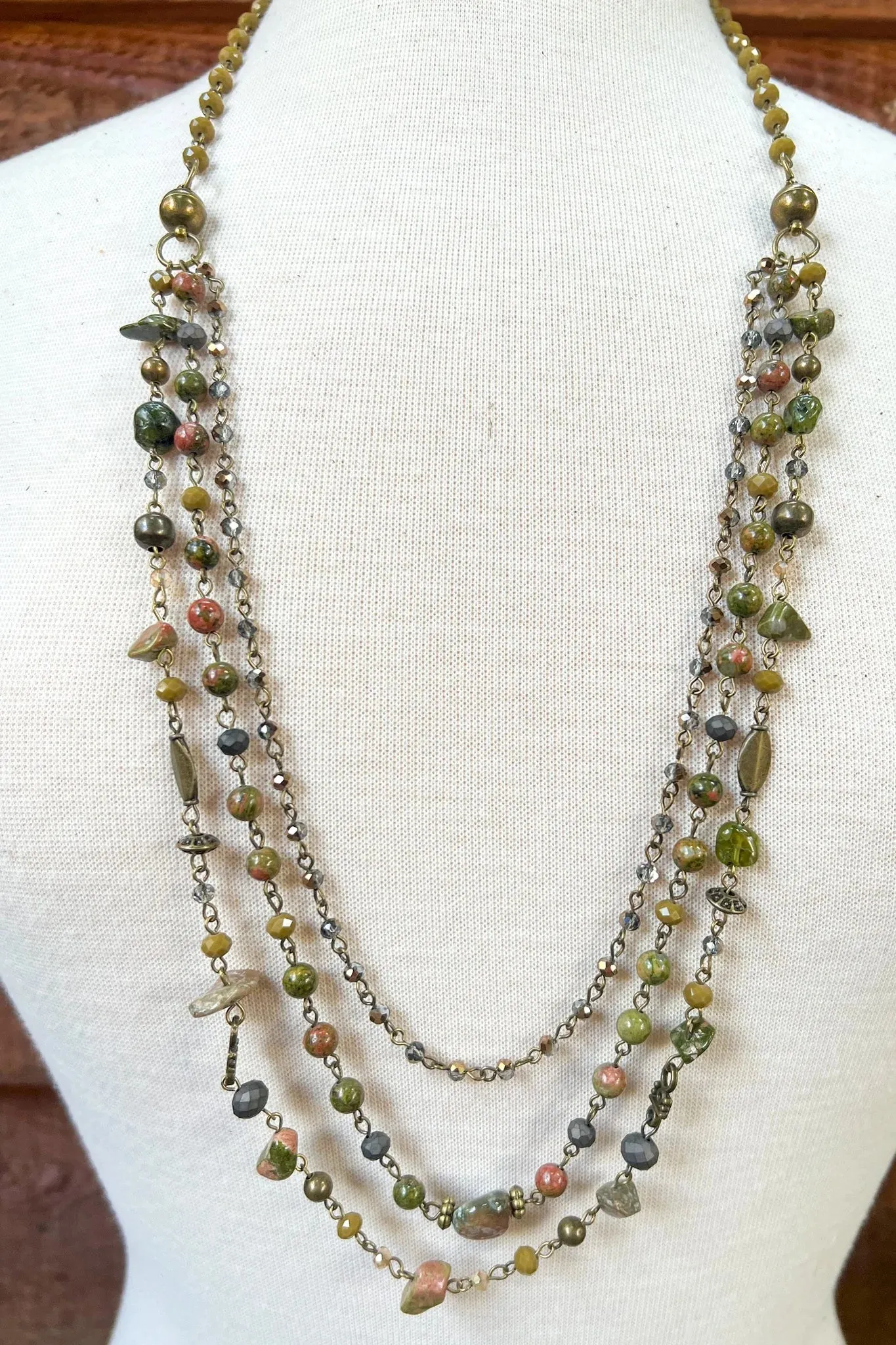 Wear 5 Ways Magnet Necklace - Medina Unakite