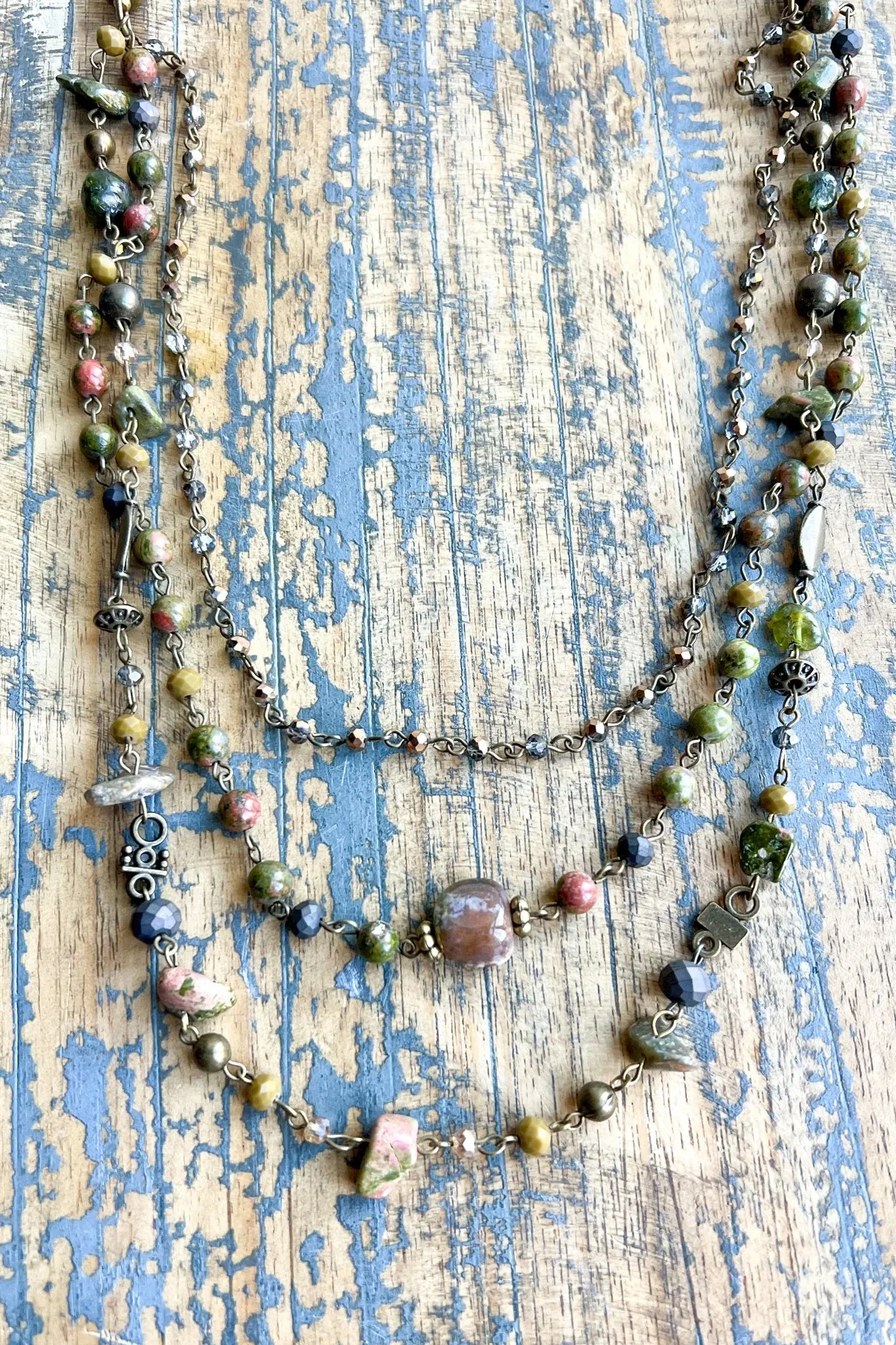 Wear 5 Ways Magnet Necklace - Medina Unakite