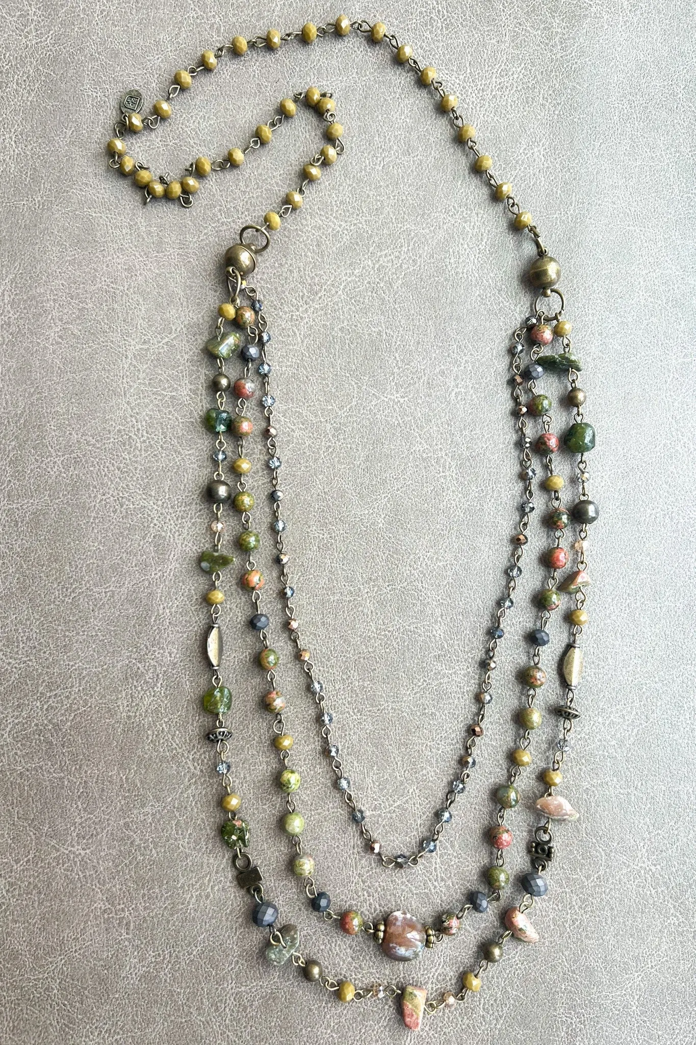 Wear 5 Ways Magnet Necklace - Medina Unakite