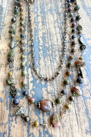 Wear 5 Ways Magnet Necklace - Medina Unakite