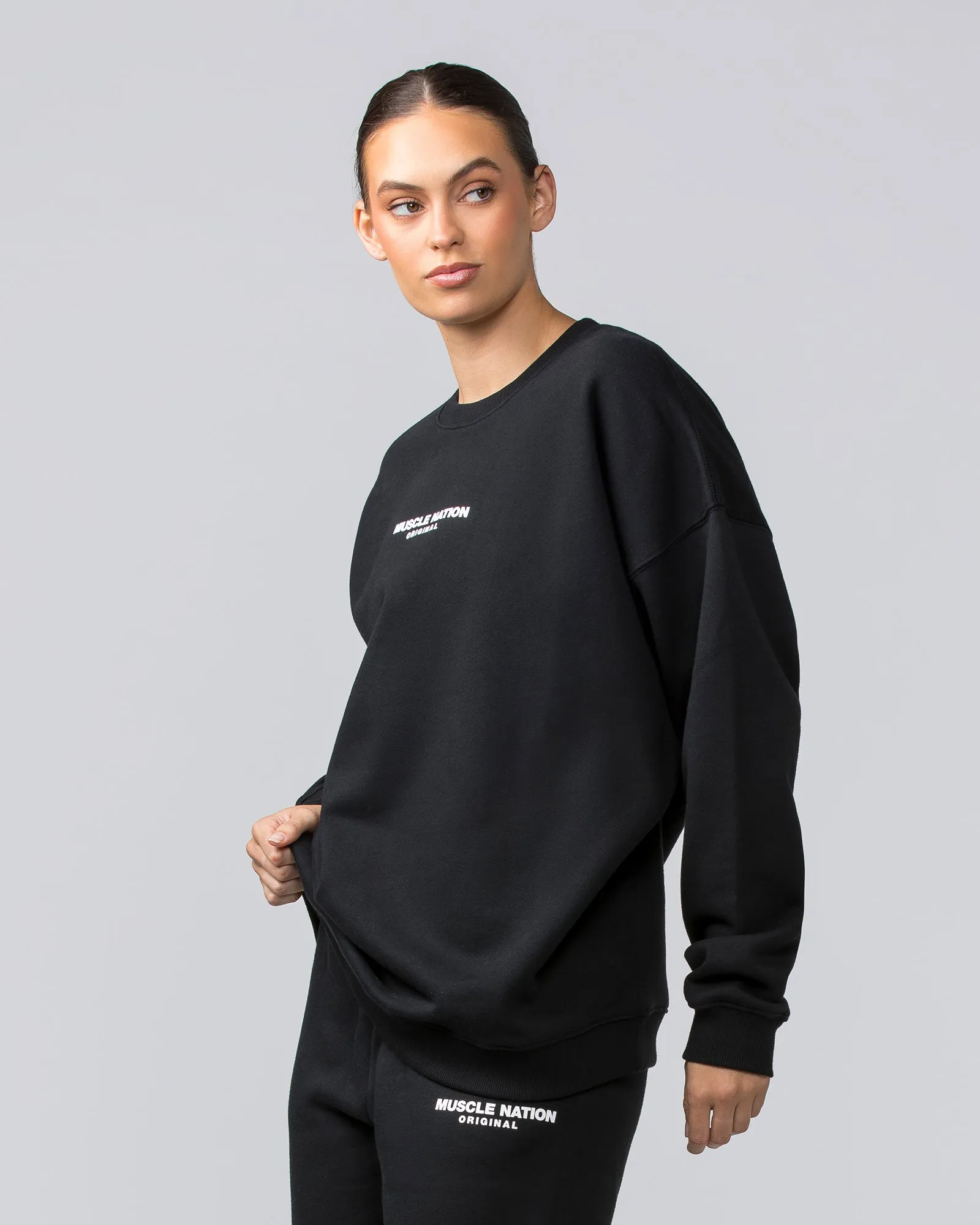 Weekend Oversized Pullover - Black