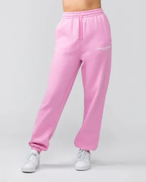Weekend Slouchy Trackies - Pink Frosting