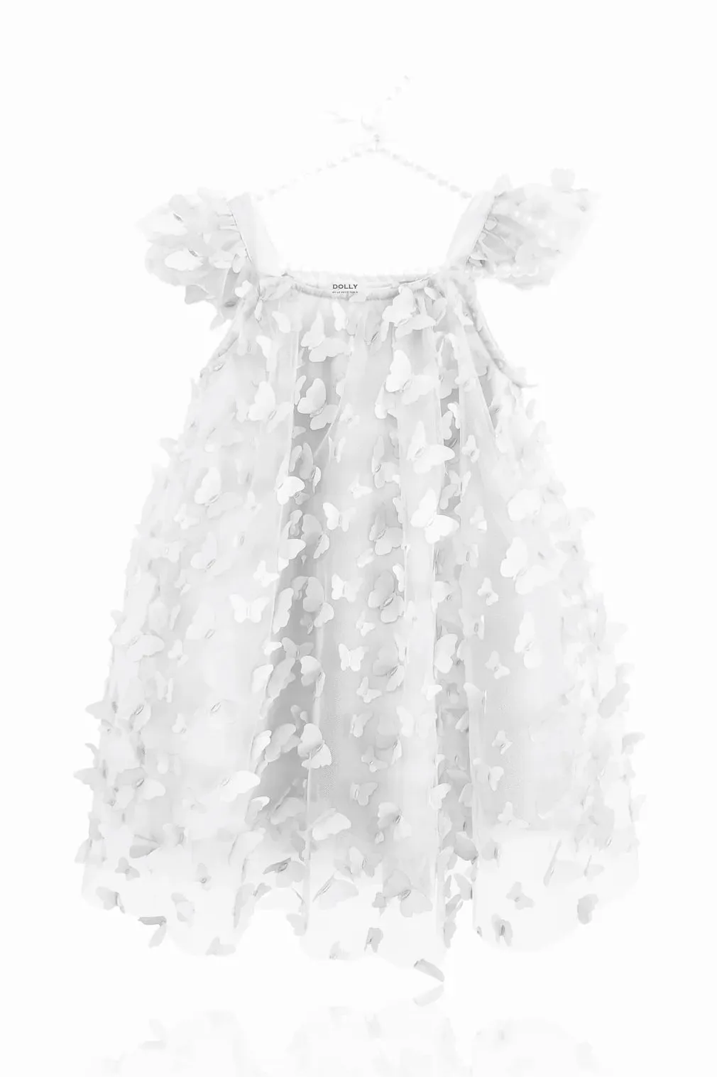 White Butterfly Tulle Dress