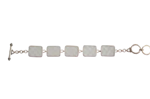 White Textured Bracelet