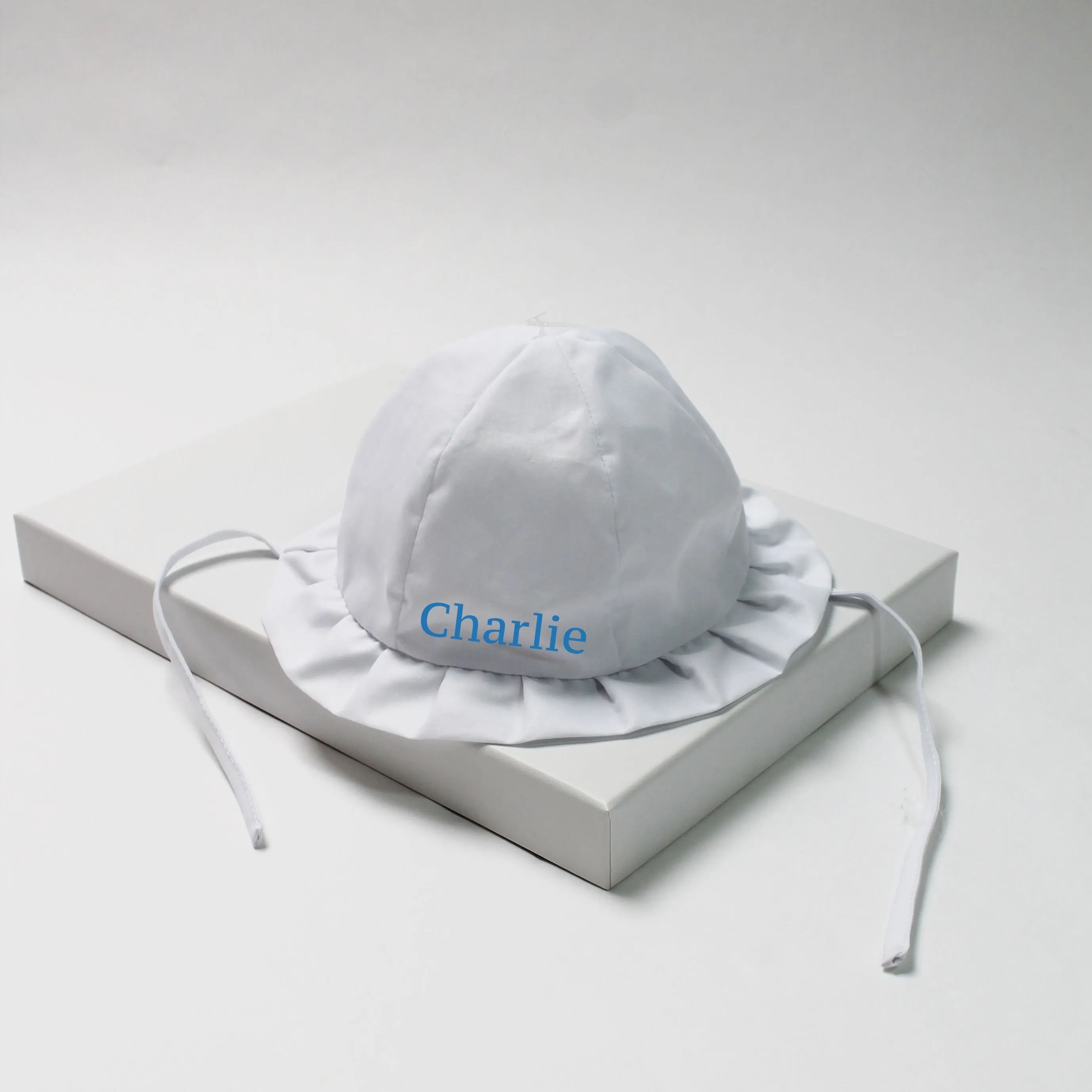 White Tie Sun Hat (With or Without Personalisation)